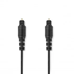 Cable de Audio  Toslink Macho de 1,0 m Negro en Caja
