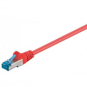 Cable de conexión S/FTP Cat6A LSZH rojo - De distintas Medidas